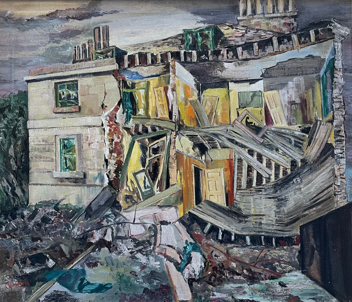 A.J. Hamilton - Front Line University, oil on canvas, 20th century - Darnley Fine Art