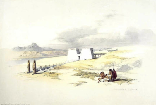 David Roberts - Approach to the Temple of Wady Saboua, Nubia, lithograph, 19th century - Darnley Fine Art