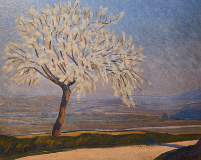 Robert Deborne - Arbre en Fleurs, oil on board, early 20th century - Darnley Fine Art