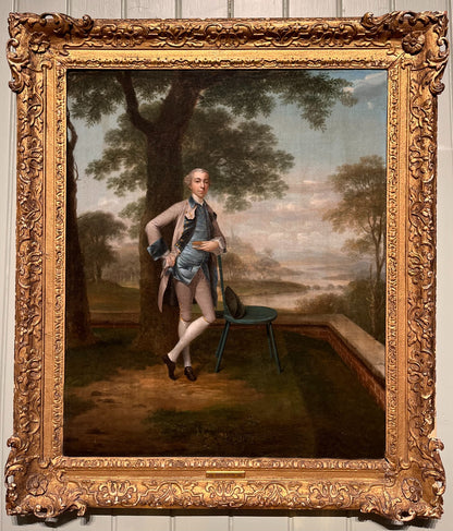 Arthur Devis - Portrait of a Gentleman, oil on canvas, 18th century - Darnley Fine Art