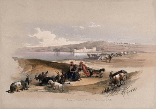 David Roberts - Ashdod, lithograph, 19th century - Darnley Fine Art