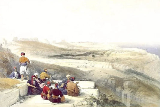 David Roberts - Askelon, lithograph, 19th century - Darnley Fine Art