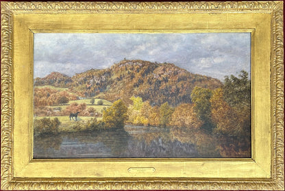 John Brett - Autumn Gold, Betws-y-Coed, oil on canvas, 19th century - Darnley Fine Art