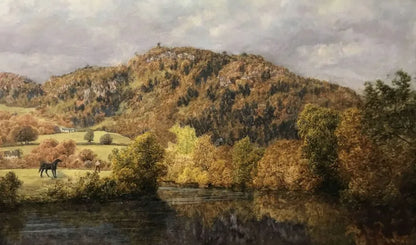 John Brett - Autumn Gold, Betws-y-Coed, oil on canvas, 19th century - Darnley Fine Art