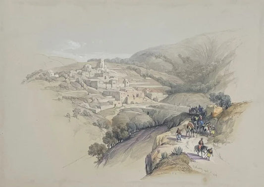 David Roberts - Bethany, lithograph, 19th century - Darnley Fine Art