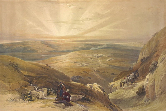 David Roberts - Cana, General View, lithograph, 19th century - Darnley Fine Art