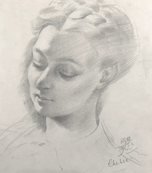 RSB - Chelsea, graphite on paper, mid 20th century - Darnley Fine Art 