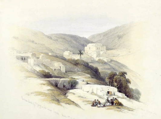 David Roberts - The Christian Church of St George at Lud, lithograph, 19th century - Darnley Fine Art