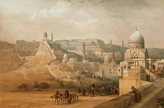 David Roberts - Citadel of Cairo, residence of the Pascha, lithograph, 19th century - Darnley Fine Art