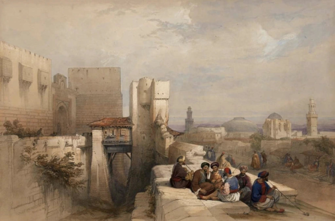 David Roberts - Citadel of Jerusalem, lithograph, 19th century - Darnley Fine Art