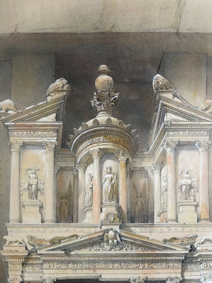 David Roberts - El Khasne, Petra, lithograph, 19th century - Darnley Fine Art