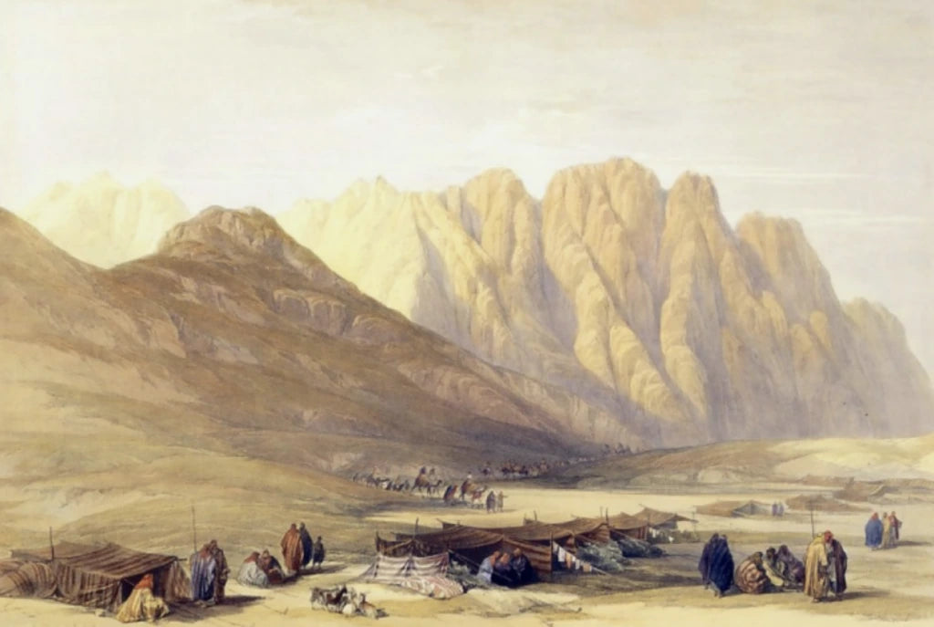 David Roberts - Encampment of the Aulad, Said, lithograph, 19th century - Darnley Fine Art