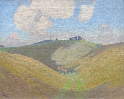 Eric Brown - Afternoon Shadows, oil on canvas, 20th century - Darnley Fine Art