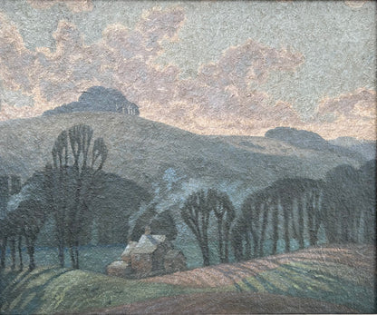 Eric Brown - Autumn Afternoon, oil on board, 20th century - Darnley Fine Art