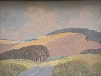 Eric Brown - Country Lane, oil on board, 20th century - Darnley Fine Art