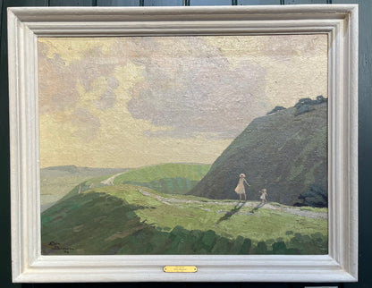 Eric Brown - Old Sarum, oil on canvas, 20th century - Darnley Fine Art