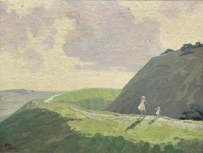 Eric Brown - Old Sarum, oil on canvas, 20th century - Darnley Fine Art