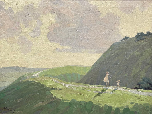 Eric Brown - Old Sarum, oil on canvas, 20th century - Darnley Fine Art