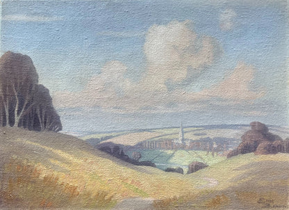 Eric Brown - Salisbury Hills, oil on canvas, 20th century - Darnley Fine Art