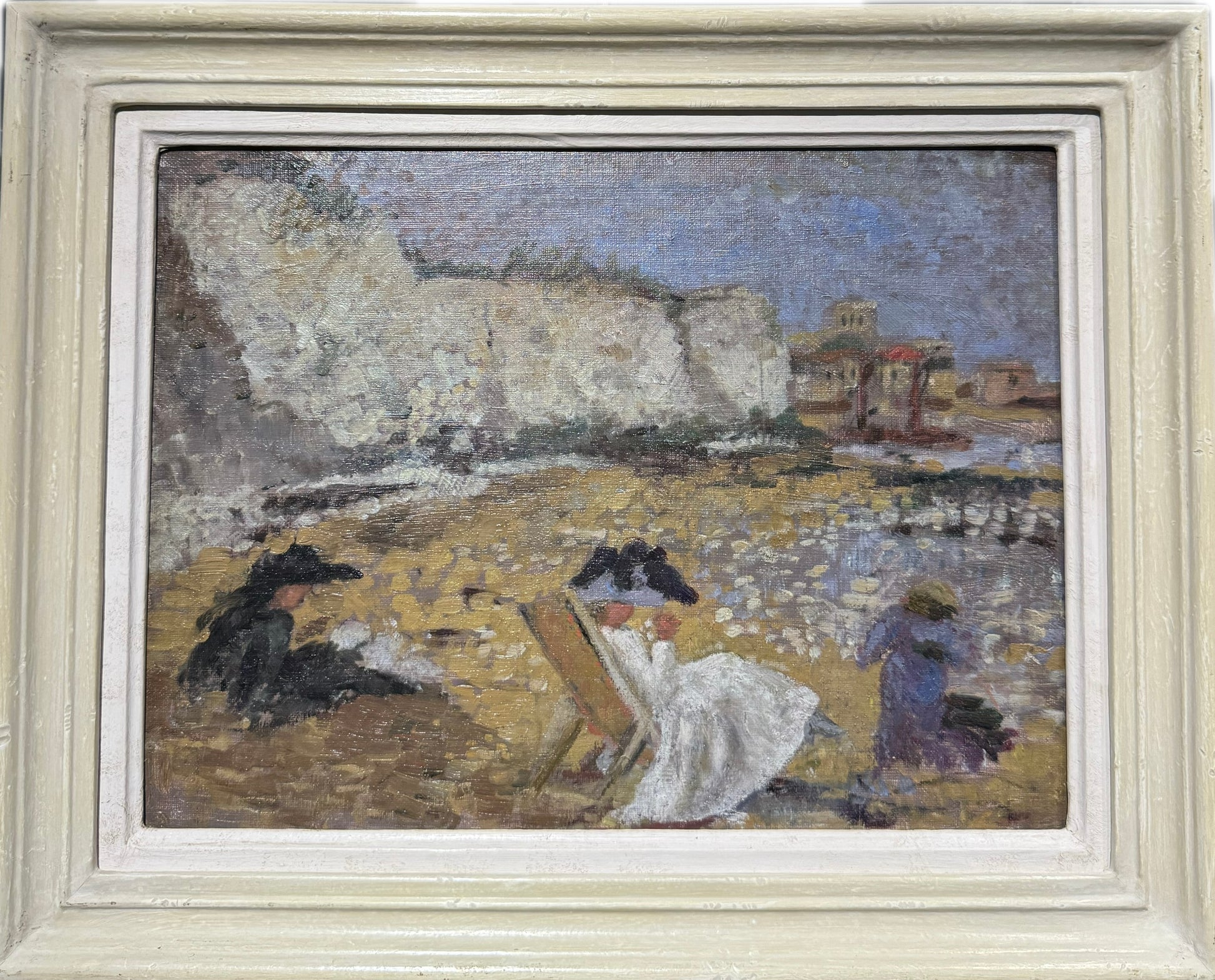 Ethel Sands - On the Beach, oil on board, early 20th century - Darnley Fine Art