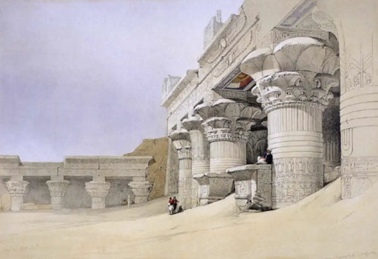 Facade of the Pronaos of the Temple of Edfou