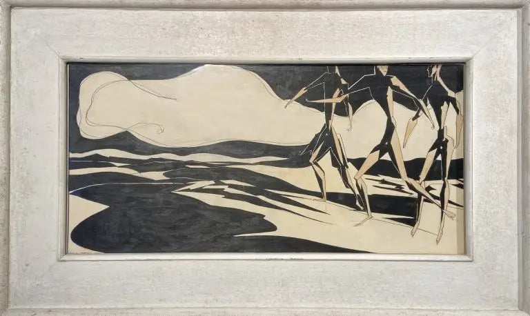 Harold Yates - Forgotten Journey, watercolour and ink on paper, 20th century - Darnley Fine Art