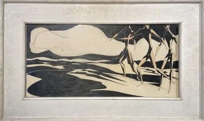 Harold Yates - Forgotten Journey, watercolour and ink on paper, 20th century - Darnley Fine Art