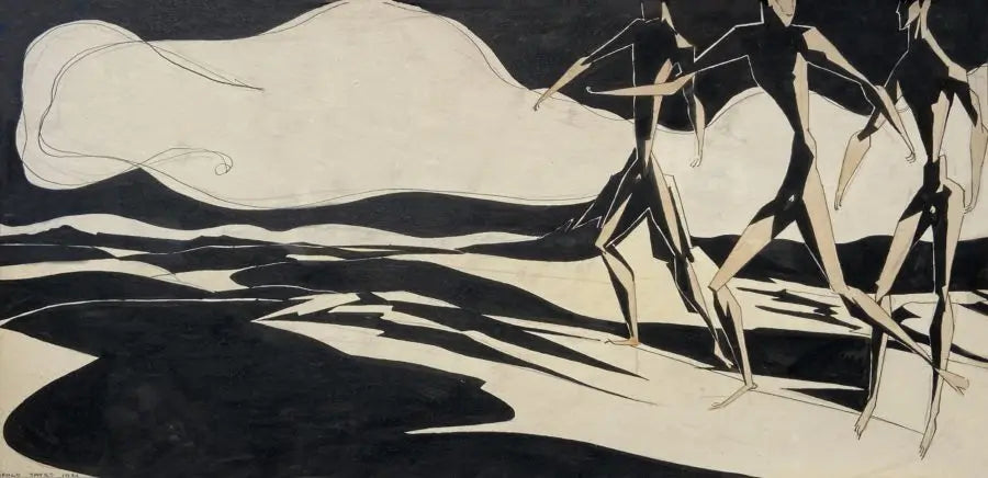 Harold Yates - Forgotten Journey, watercolour and ink on paper, 20th century - Darnley Fine Art
