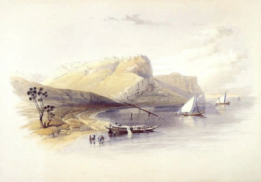 David Roberts - Fortress of Ibrim, Nubia, lithograph, 19th century - Darnley Fine Art