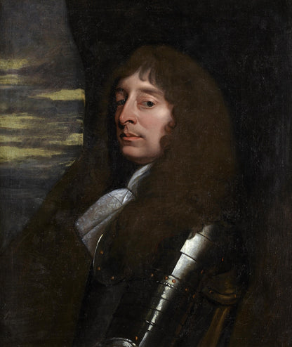 School of Anthony van Dyck - Portrait of a Nobleman in Armour, oil on canvas, 17th century - Darnley Fine Art