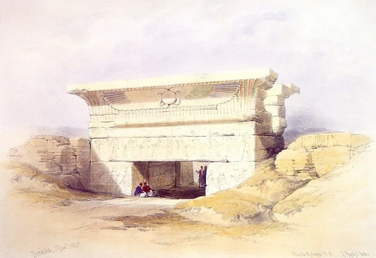 David Roberts - Gateway at Dendera, lithograph, 19th century - Darnley Fine Art