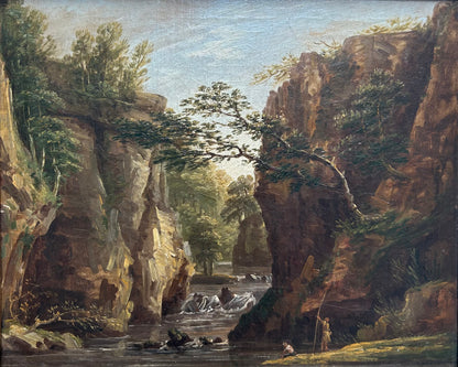 George Barret Sr - The Gorge, oil on canvas, 18th century - Darnley Fine Art