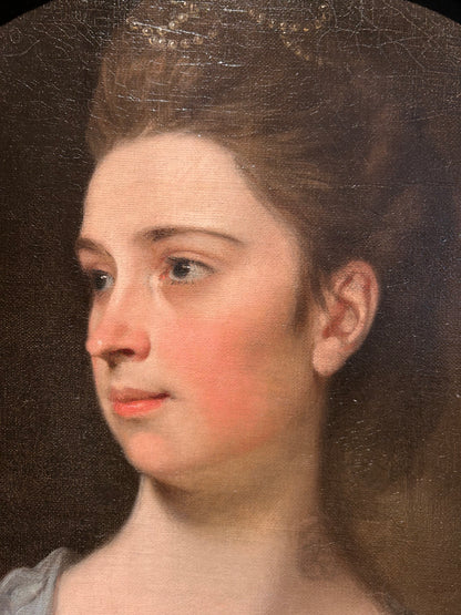 George Romney - Portrait of Lady Anne Dutton, oil on canvas, 18th century - Darnley Fine Art