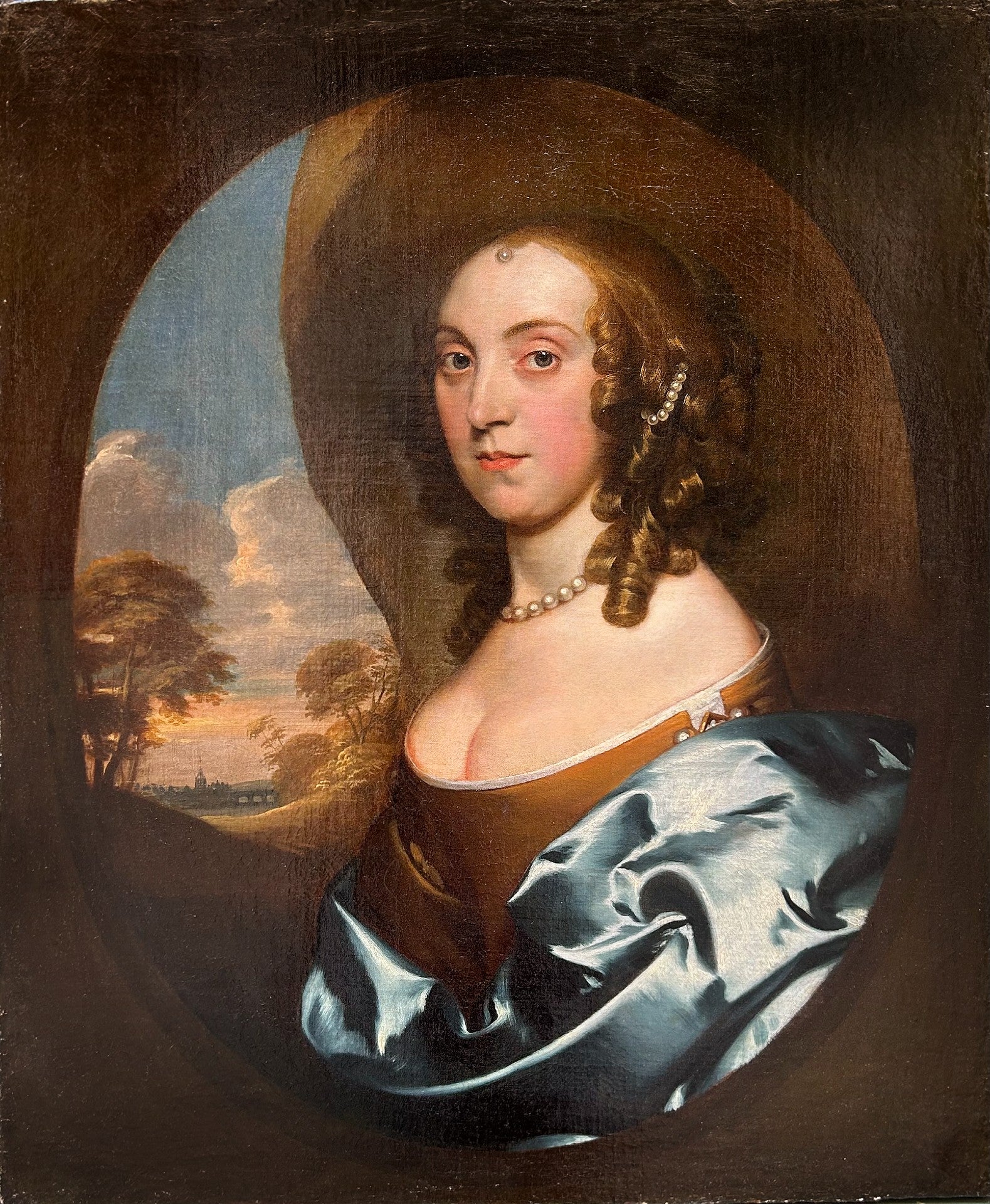 Gilbert Soest - Portrait of a Lady, oil on canvas, 17th century - Darnley Fine Art