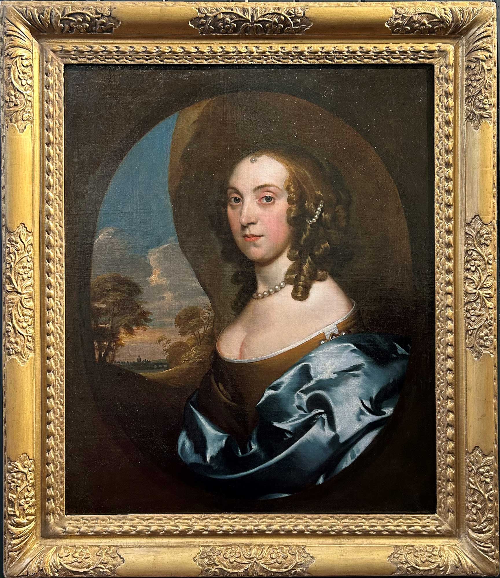 Gilbert Soest - Portrait of a Lady, oil on canvas, 17th century - Darnley Fine Art