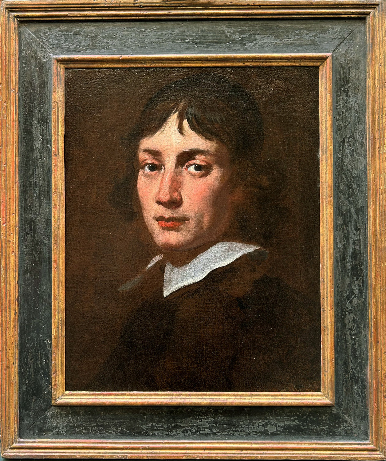 Guillaume Courtois - Portrait of a Young Man, oil on canvas, 17th century - Darnley Fine Art