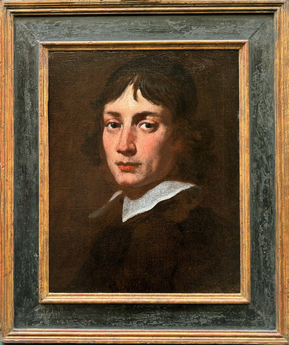 Guillaume Courtois - Portrait of a Young Man, oil on canvas, 17th century - Darnley Fine Art