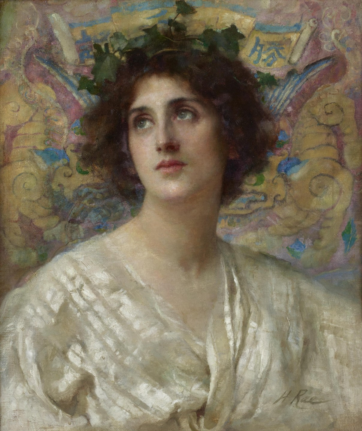 Henrietta Rae - Her Eyes Are Homes of Silent Prayer, oil on canvas, 19th century - Darnley Fine Art