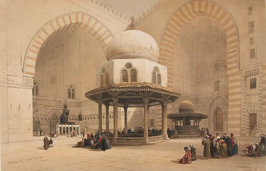 Interior Of The Mosque Of The Sultan Hassan