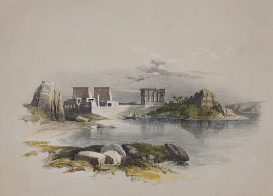 Island Of Philae, Looking Down The Nile