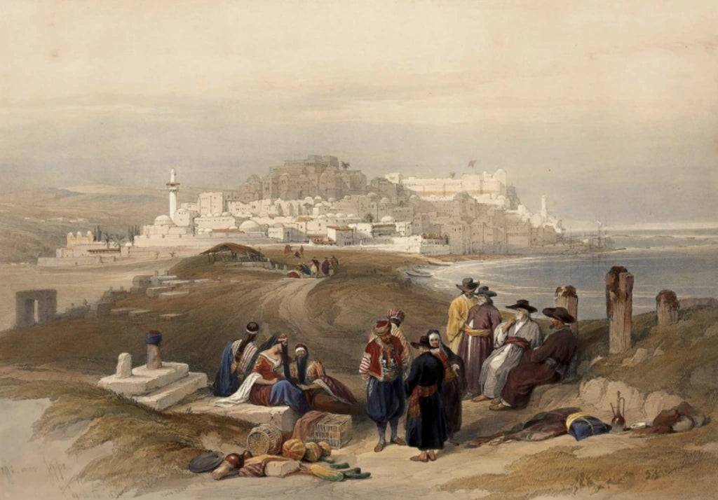 David Roberts - Jaffa looking south, lithograph, 19th century - Darnley Fine Art