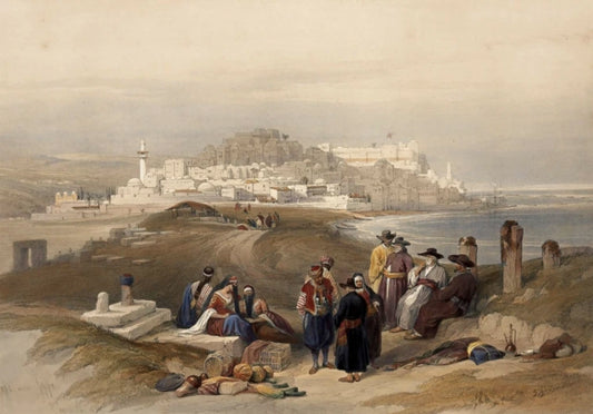 David Roberts - Jaffa looking south, lithograph, 19th century - Darnley Fine Art
