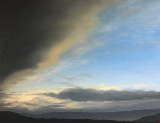 Jeremy Andrews - Sunset over Barmouth, oil on canvas, 21st century - Darnley Fine Art