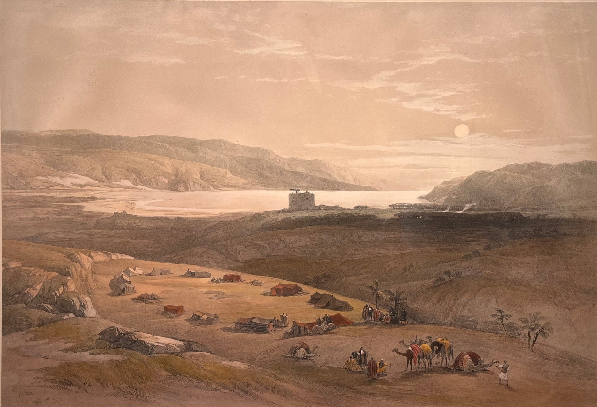 David Roberts - Jericho, lithograph, 19th century - Darnley Fine Art