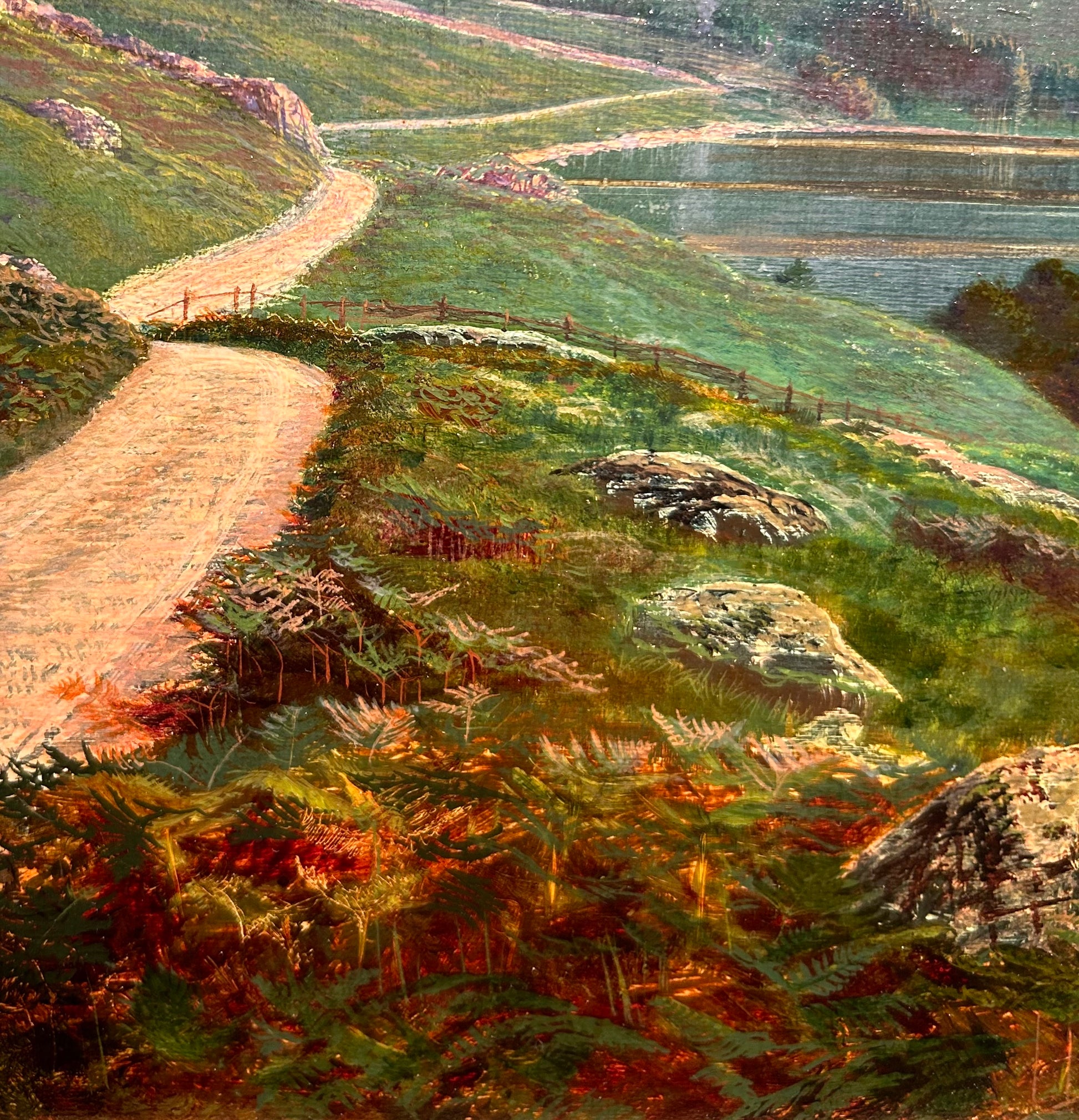 John Atkinson Grimshaw - Looking Across Buttermere, oil on canvas, 19th century - Darnley Fine Art