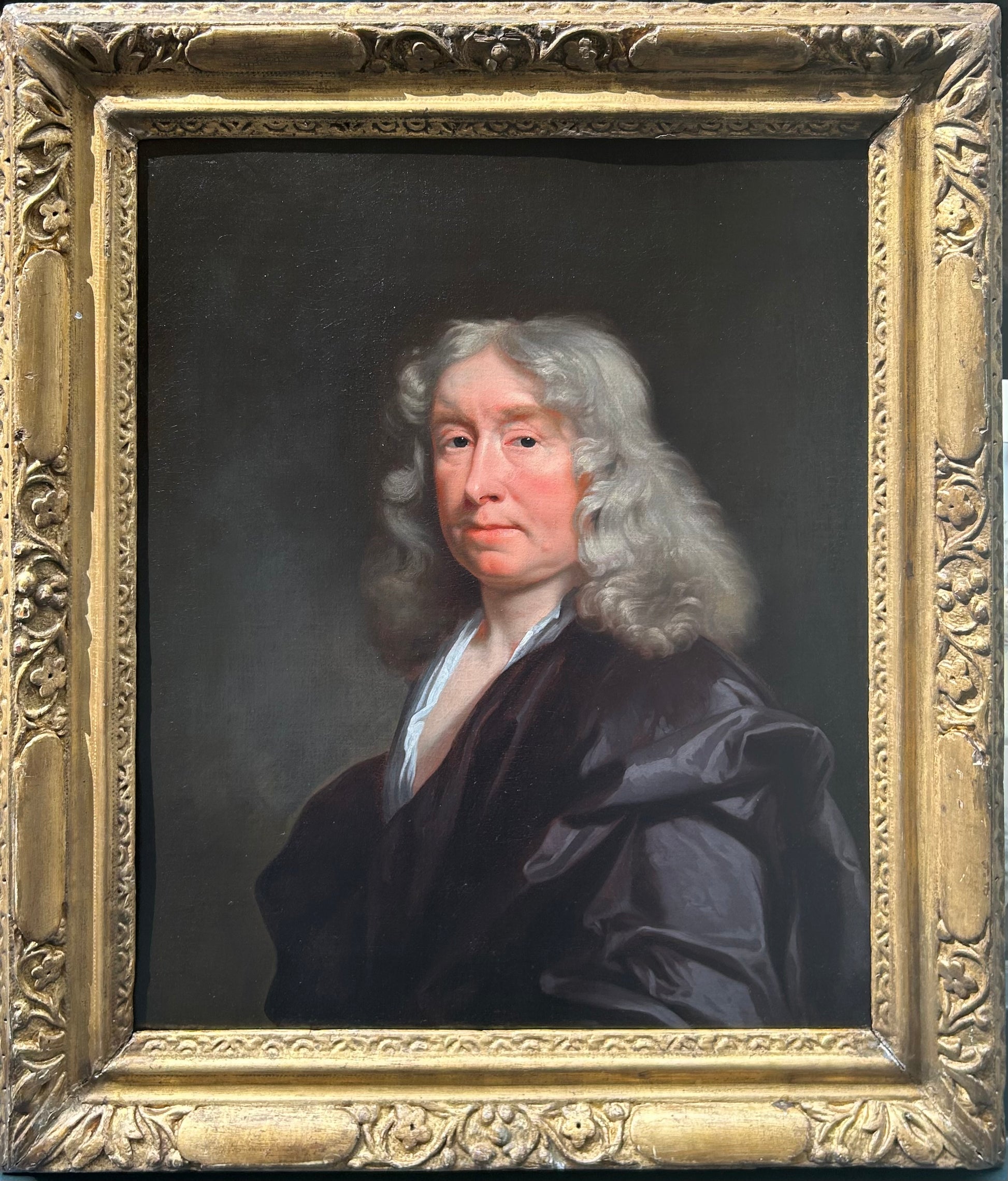 John Riley - Portrait of William Chiffinch, 17th century, oil on canvas - Darnley Fine Art