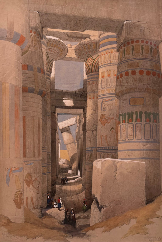 Karnak – View Across The Hall Of Columns