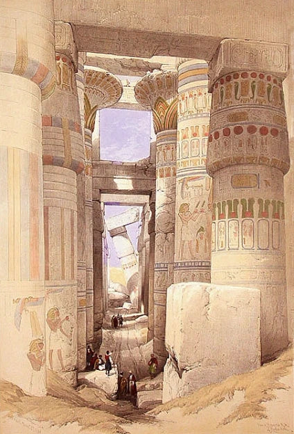 Karnak – View Across The Hall Of Columns