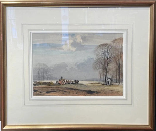 Rowland Hilder - Kent Landscape, watercolour and ink on paper, 20th century - Darnley Fine Art