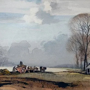 Rowland Hilder - Kent Landscape, watercolour and ink on paper, 20th century - Darnley Fine Art
